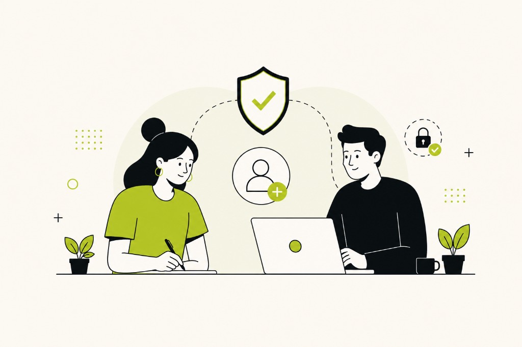 People creating a secure SecureBuy account together